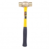 Brass hammer 3 pound w/ fiberglass handle (705507)