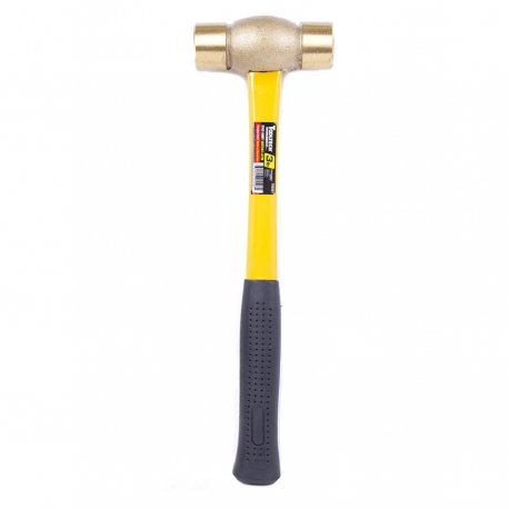 Brass hammer 3 pound w/ fiberglass handle (705507)