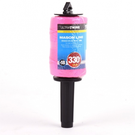 BRAIDED NYLON TWINE PINK 100M W / DISPENSER 164308 BRAIDED NYLON TWINE PINK 100M W / DISPENSER 164308