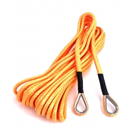 45' winch sling with thimbles 1/4'' orange - 251445