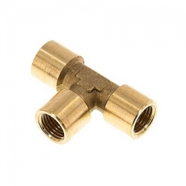 TEE 1/2'' brass FNPT (JAS101-D)