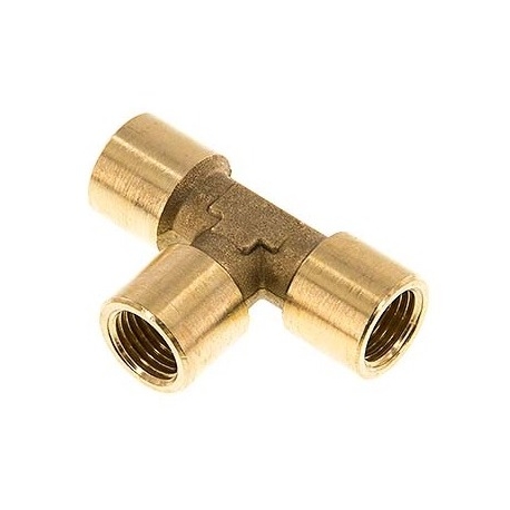 TEE 1/2'' brass FNPT (JAS101-D)