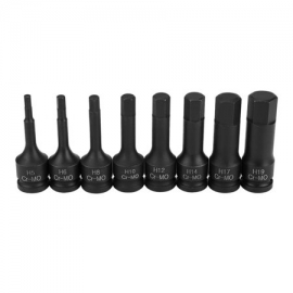 8 piece 1/2'' drive impact hexagonal sockets (BTMM-HEXA)