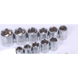 9 piece 3'' drive chrome socket set 81806