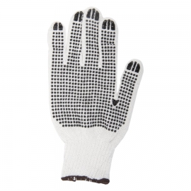 Knitted Cotton Gloves with PVC dots XL (GXL-600B)