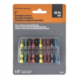 10 piece driver bit set (37025)