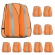 10 piece orange safety vest One size (53979A)