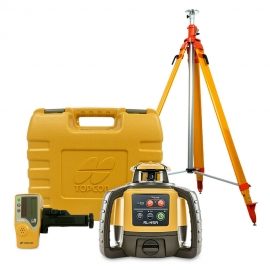 Topcon RL-H5B Construction Rotary Laser Level W/ Grade Rod Inch or 10th, Tripod