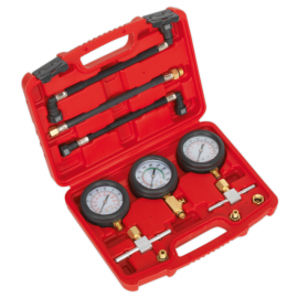 Ensemble de manomètre de compression et de pression de carburant pour moto 3pc bt100135